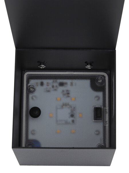 Lampada da esterno nera 65 cm con LED IP64, luce soffusa e solare - Charlene