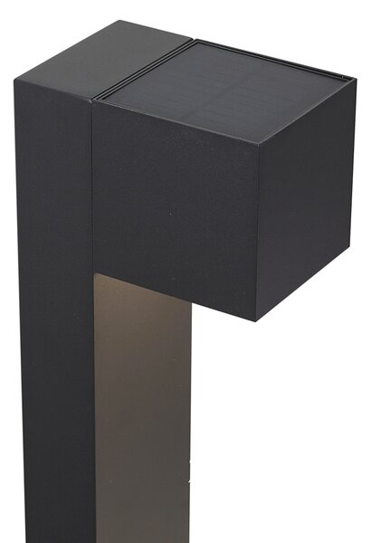 Lampada da esterno nera 65 cm con LED IP64, luce soffusa e solare - Charlene