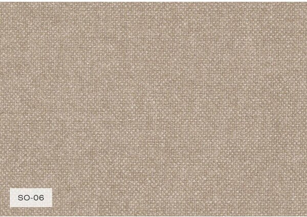 Divano angolare beige allungabile (con penisola a destra) con rivestimento in ciniglia Michell – Miuform