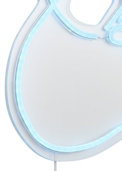 Lampada da parete al neon blu con LED - Aeroplanino