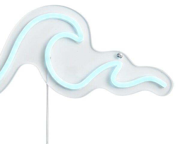 Lampada da parete al neon blu con LED - Wave