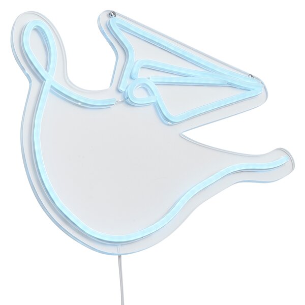 Lampada da parete al neon blu con LED - Aeroplanino