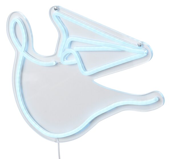 Lampada da parete al neon blu con LED - Aeroplanino