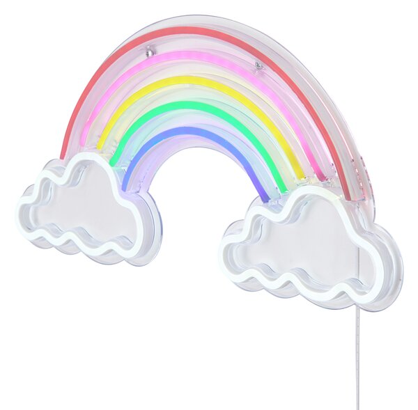 Lampada da parete al neon multicolore con LED - Rainbow