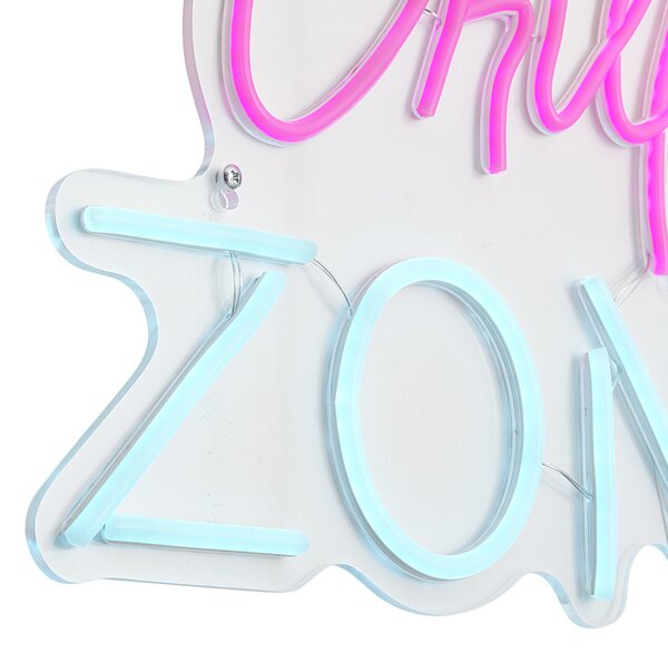 Lampada da parete al neon rosa e blu con LED - Chill Zone