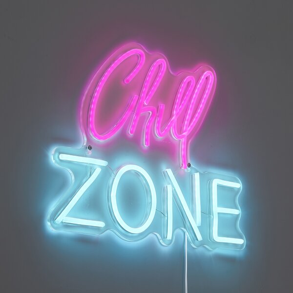 Lampada da parete al neon rosa e blu con LED - Chill Zone