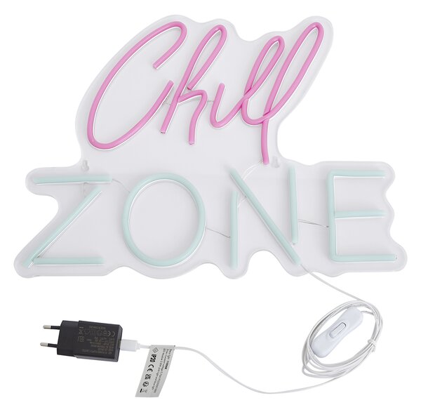 Lampada da parete al neon rosa e blu con LED - Chill Zone