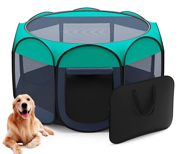 Elzusha - Trasportino pieghevole portatile per cani - Cuccia per cani e gatti, adatta per interni ed esterni