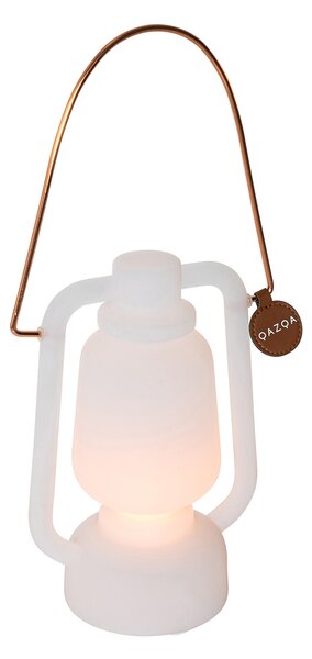 Lampada da tavolo ricaricabile 22 cm IP44 bianca - STORM Mini