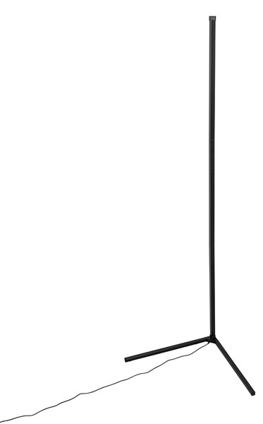 Lampada da terra nera con LED RGB e telecomando - Carla