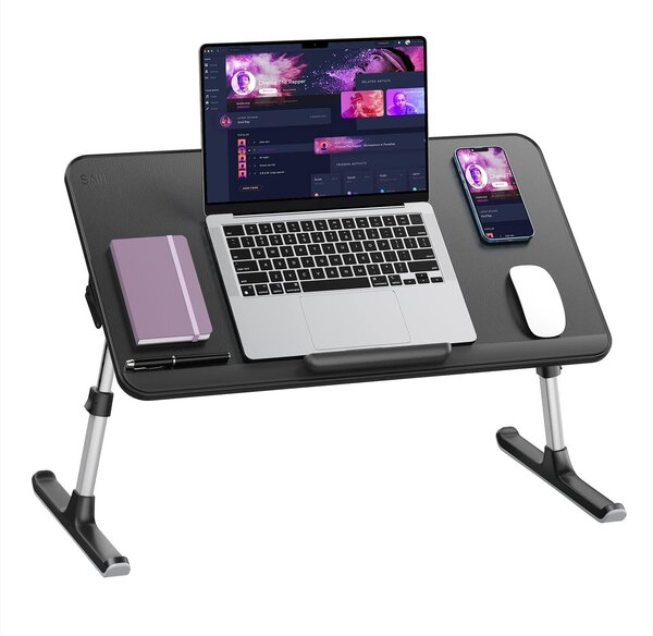 Omgoods - Scrivania portatile per laptop - Scrivania regolabile in altezza e angolazione, ideale per l'uso a casa e in ufficio
