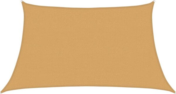 Vela Parasole 160 g/m² Trapezio Grigio Chiaro 3/4x2 m in HDPE