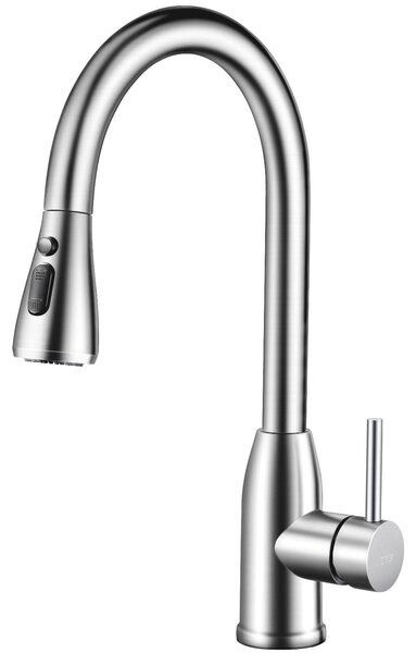 Rubinetto da cucina con doccetta estraibile e girevole a 360°
