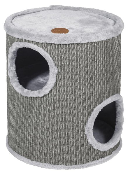 Elzusha - Lettino per gatti - Grigio - Diametro 36 x 50 cm - Compatto e stabile