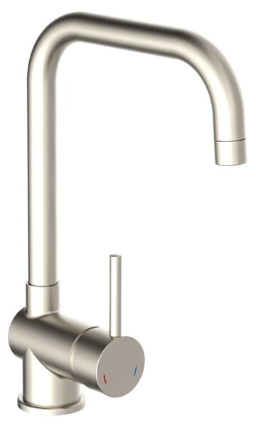 Rubinetto da cucina eisl FUTURA, rubinetto da cucina a risparmio energetico, miscelatore da cucina orientabile a 360° in look acciaio inox
