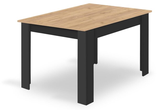 Tavolo - Leobert - Np - Rovere Artigianale Gambe Nere - 120 X 80 X 75 Cm