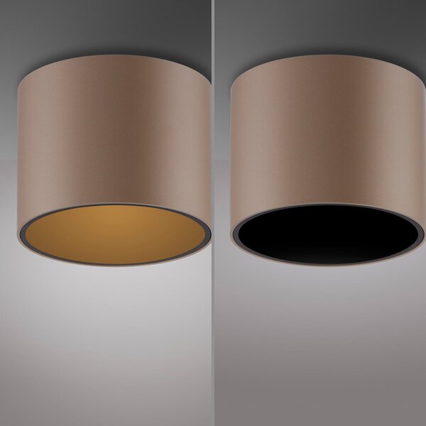 Plafoniera PURE, Point, dimmerabile, Bronzo / Ottone anticato, Bagno, Metallo, Moderno