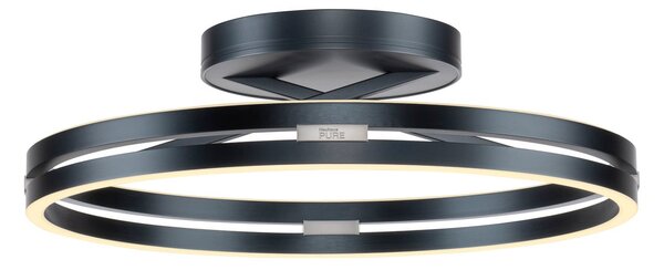 Plafoniera PURE, PURE Loop, dimmerabile, Grigio, Soggiorno, Alluminio, Moderno