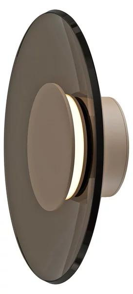 Applique da parete PURE, PURE Moon, dimmerabile, Bronzo / Ottone anticato, Soggiorno, Vetro, Moderno