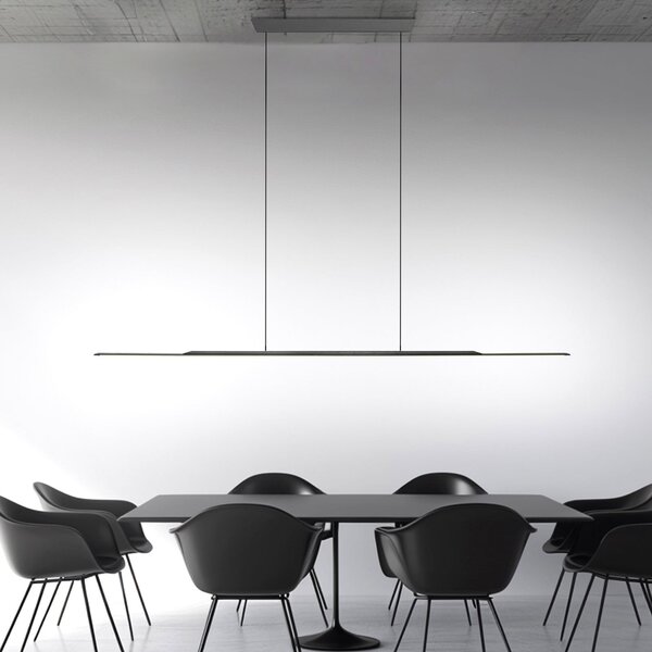 Lampada a sospensione PURE, Surface, dimmerabile, Grigio, Soggiorno, Alluminio, Moderno