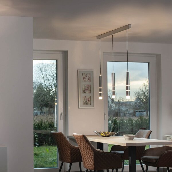 Lampada a sospensione PURE, Vega, Metallizzato, Soggiorno, Metallo, Moderno