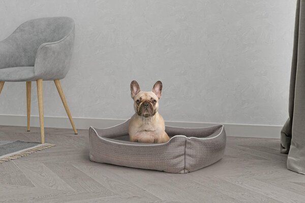 Omgoods - Cuccia elegante per cani e gatti - Marrone - 62 x 50 x 17 cm