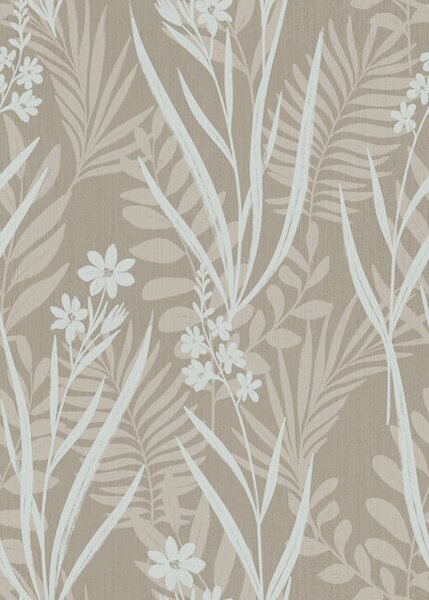 Carta da parati Piante di prato dai colori chiari su uno sfondo beige, Parati fiori e piante classici, a00444 : Uwalls.it