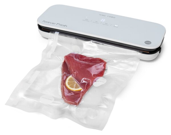MACOM Macchina per Sottovuoto 3 Lt/min Potenza 130 Watt Funzione Pulse colore Bianco - Forever Fresh VAC1080