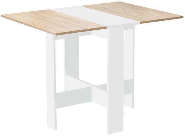 Tavolo Pieghevole 103x76x75 Cm In Legno Truciolare Bianco