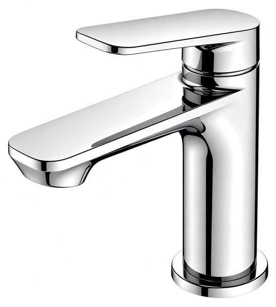 Omgoods - Rubinetto per lavabo - Miscelatore monocomando in ottone - Risparmio idrico - Cromato
