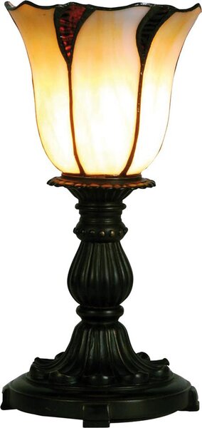 Lampada da tavolo Tiffany Clayre & Eef Ø 16x32 cm Vetro beige marrone