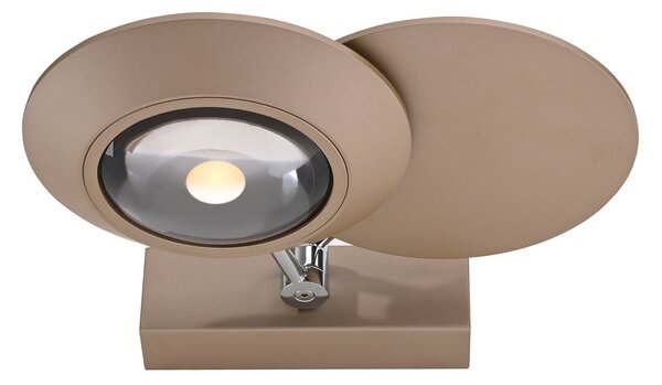 Applique da parete PURE, Oculis, dimmerabile, Bronzo / Ottone anticato, Camera da letto, Metallo, Moderno
