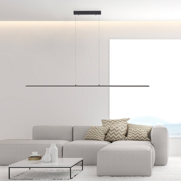 Lampada a sospensione PURE, PURE Lite, dimmerabile, Nero, Soggiorno, Alluminio, Moderno