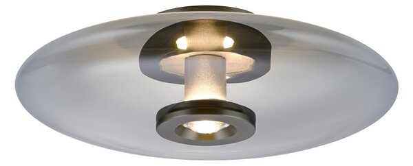 Plafoniera PURE, Vitrum, dimmerabile, Grigio, Soggiorno, Vetro, Moderno