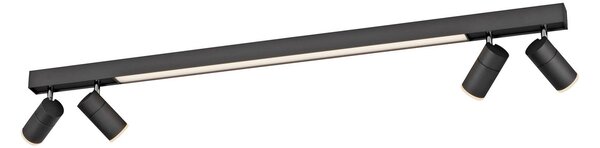 Plafoniera PURE, PURE Lines Spot, dimmerabile, Nero, Soggiorno, Metallo, Moderno
