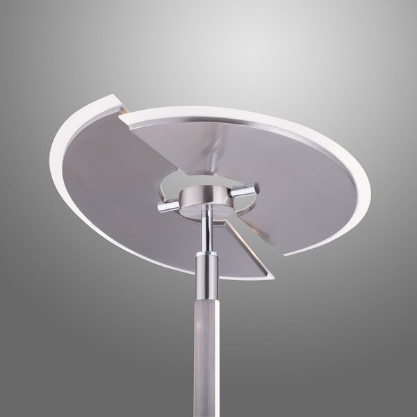 Lampada da terra PURE, PURE Mutil, dimmerabile, Grigio, Soggiorno, Metallo, Moderno