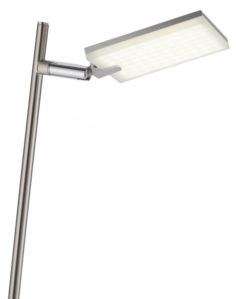 Lampada da terra PURE, Pure Mira, dimmerabile, Grigio, Soggiorno, Metallo, Moderno