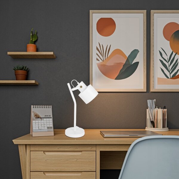 Lampada da tavolo 1xE27/40W/230V bianca