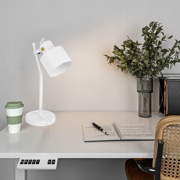 Lampada da tavolo 1xE27/40W/230V bianca