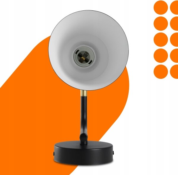 Lampada da parete 1xE27/20W/230V nero/oro