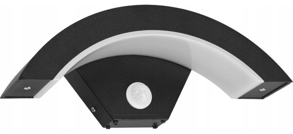 Lampada da parete esterna a LED con sensore LED/10W/230V IP54, nero