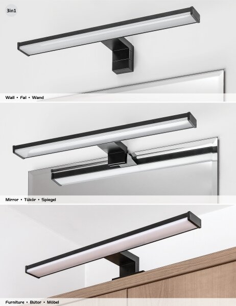 Rabalux 75112 - Illuminazione a LED per specchio da bagno SEYRA LED/8W/230V IP44 40 cm