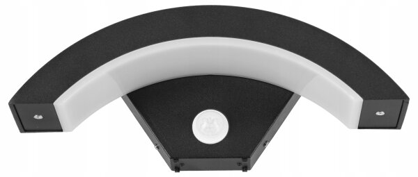 Lampada da parete esterna a LED con sensore LED/10W/230V IP54, nero