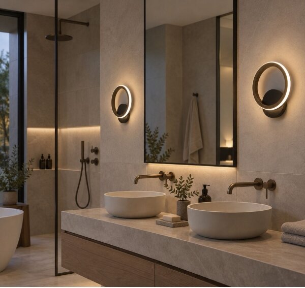 Rabalux 75091 - Applique da bagno LAVEN LED/8W/230V IP44 dorata