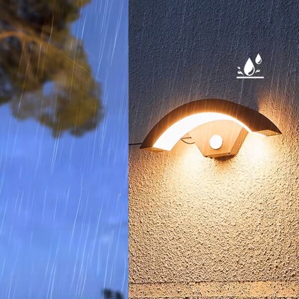 Lampada da parete esterna a LED con sensore LED/10W/230V IP54, nero