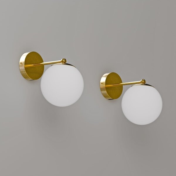 Lampada da parete 1xG9/40W/230V dorata/bianca