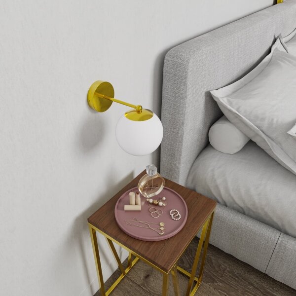 Lampada da parete 1xG9/40W/230V dorata/bianca