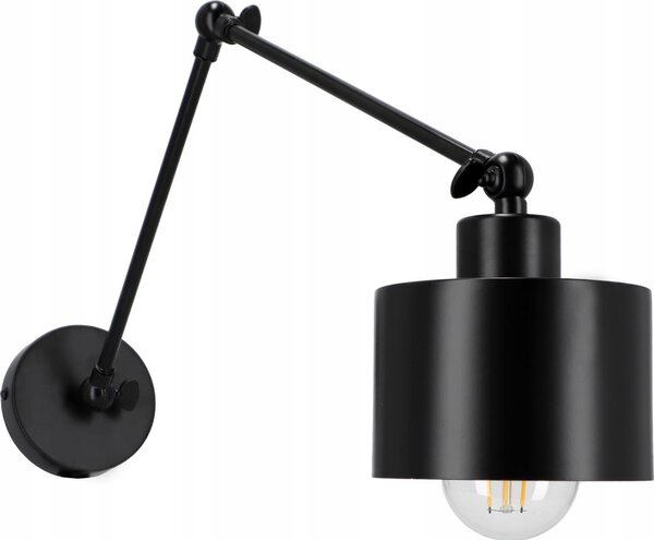 Lampada da parete 1xE27/20W/230V nera