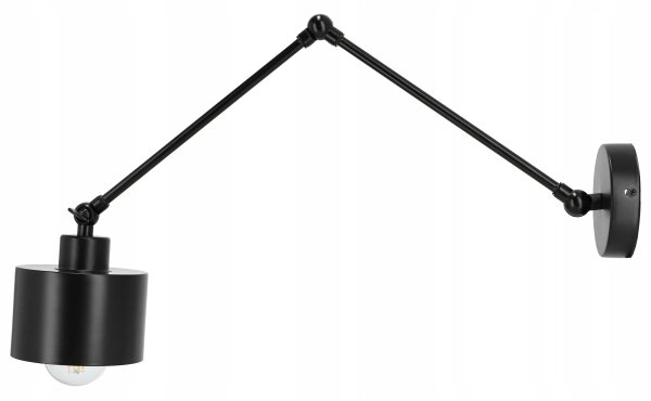 Lampada da parete 1xE27/20W/230V nera