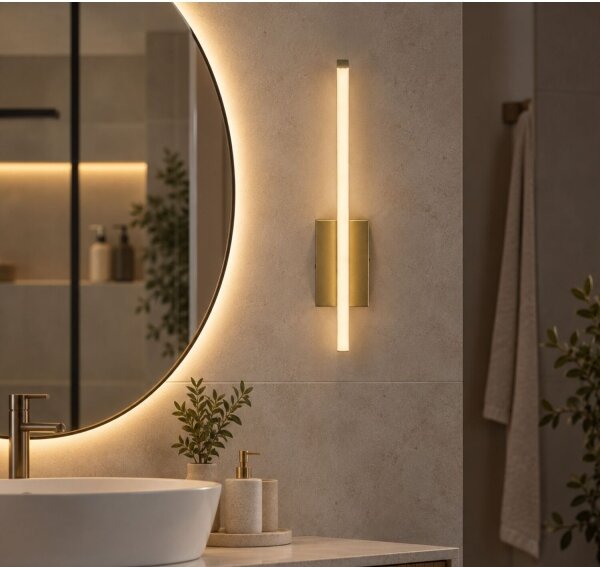 Rabalux 75089 - LED applique da bagno TILMANN 10W/230V 4000K IP44 dorata